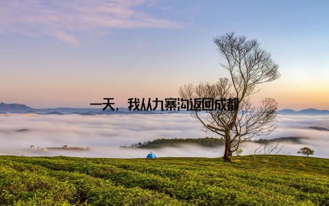 一天, 我从九寨沟返回成都