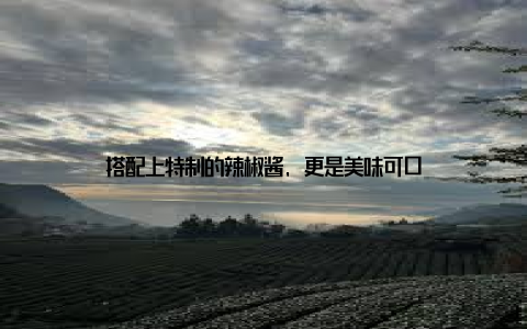 搭配上特制的辣椒酱, 更是美味可口